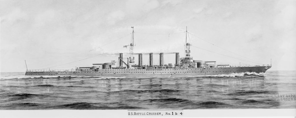 origins of the american battlecruiser