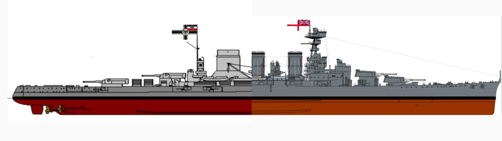Ersatz Yorck vs. HMS Hood