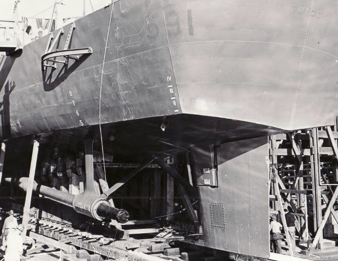 warship rudder